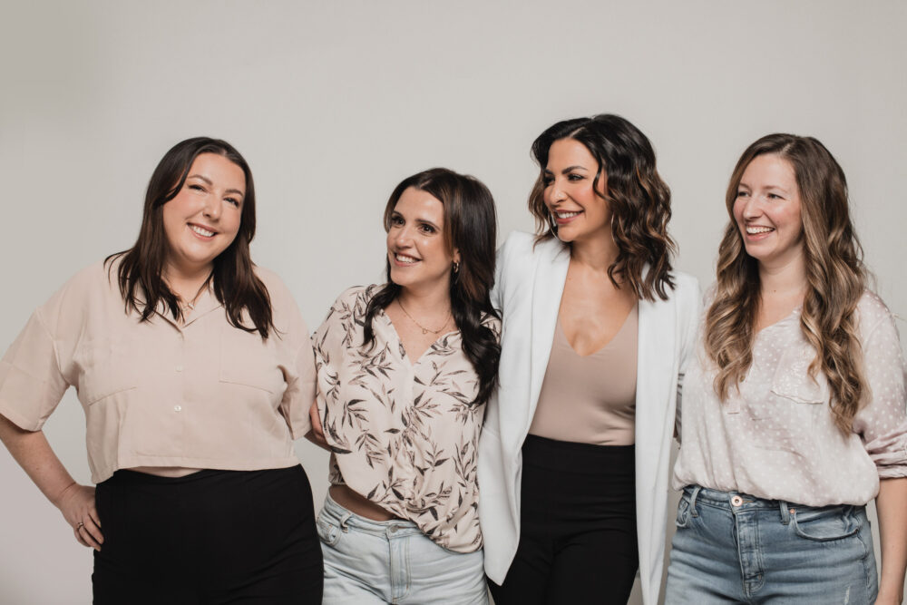 business women laughing