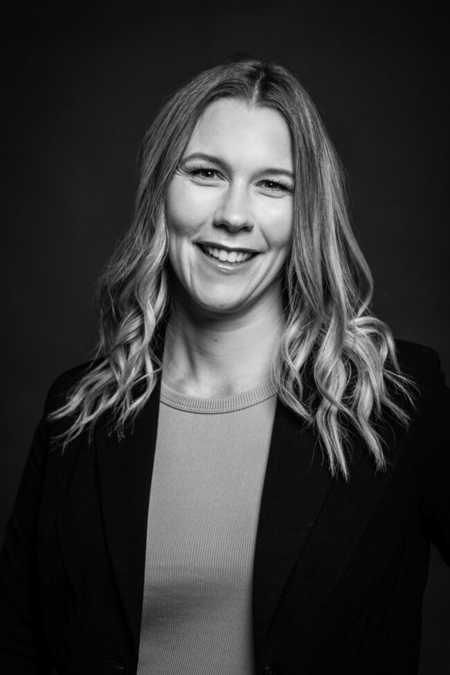 black and white business headshots