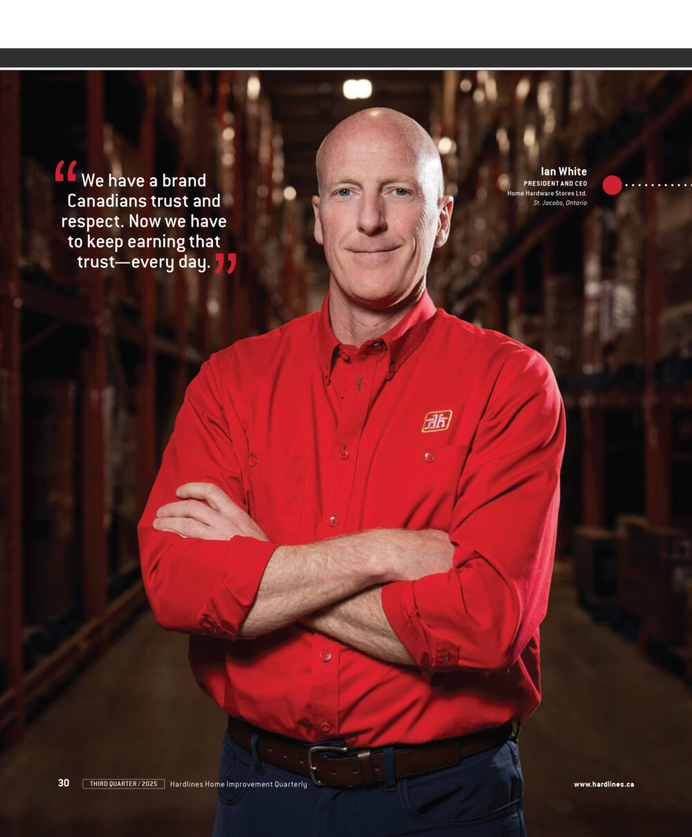 Trade magazine photographer Kitchener Ian White Home Hardware